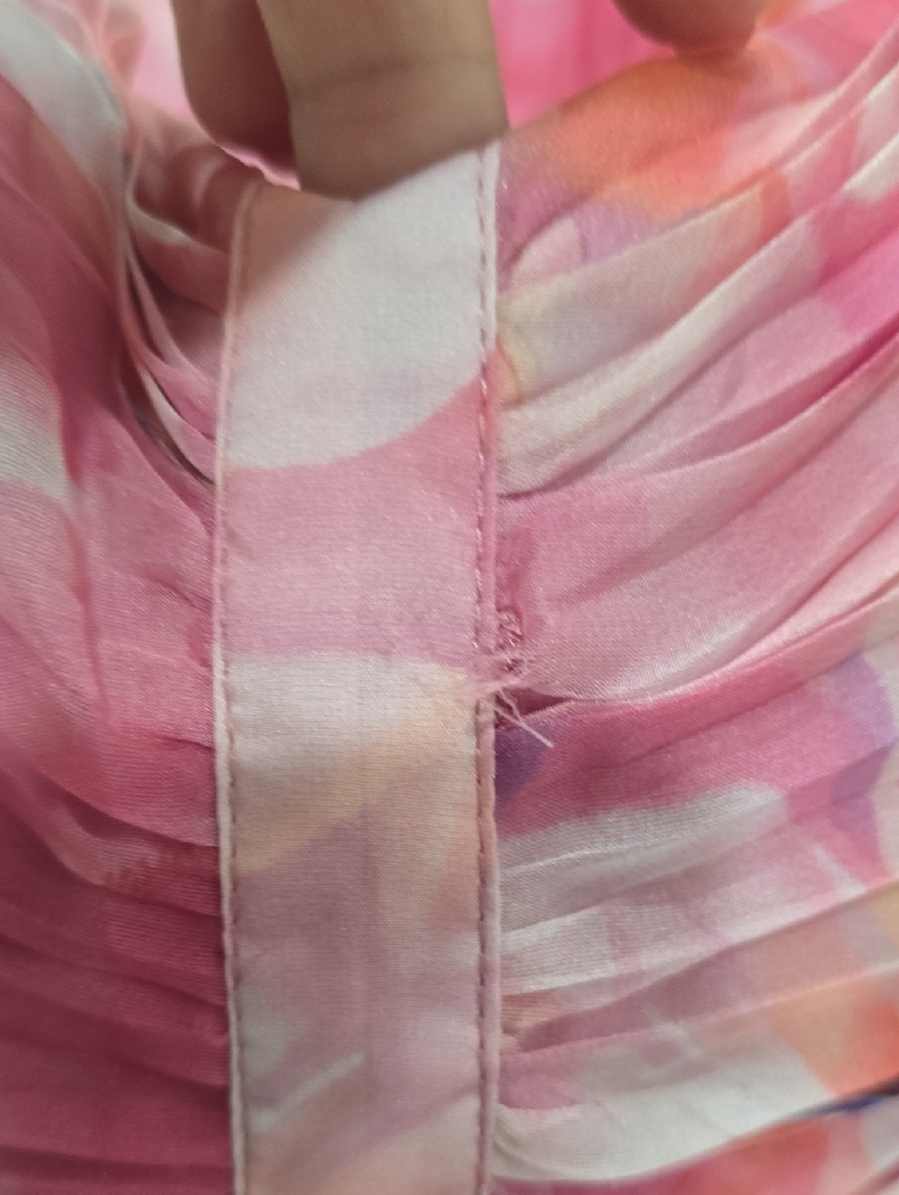 Lulus Pink Floral Pleated Maxi Dress - Women's Spaghetti Strap - Picture 3 of 3